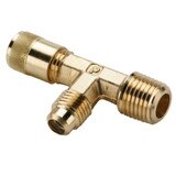 Flare to Male Pipe - Male Run Tee - Refrigeration Access Valves